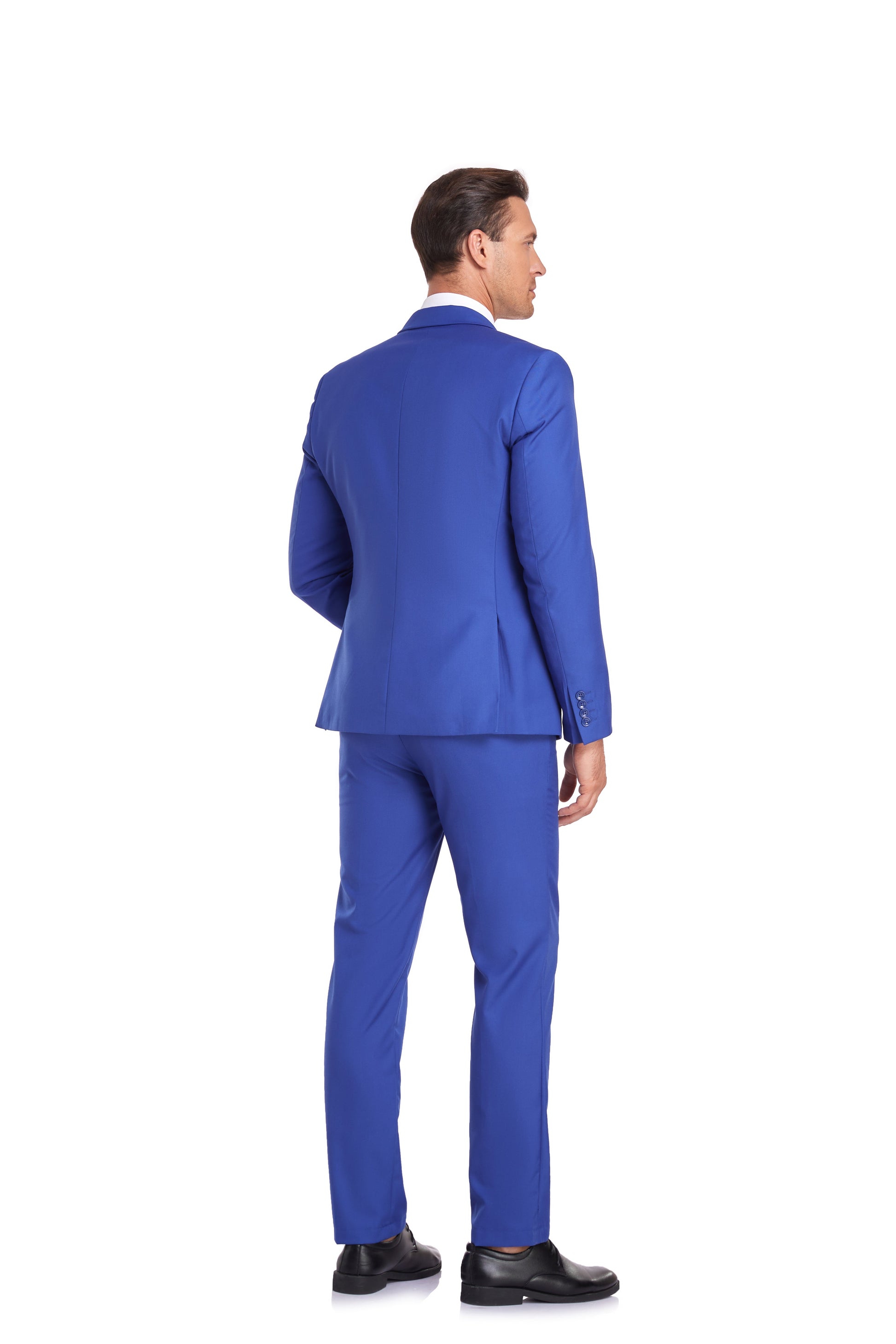 Royal Blue Two Button Wedding 2 Pieces Men's Suits Jacket+Pants Yuanlu