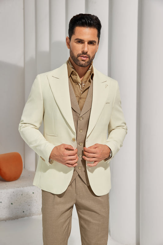 Designer Style New Men's One Button Blazer Wehilion