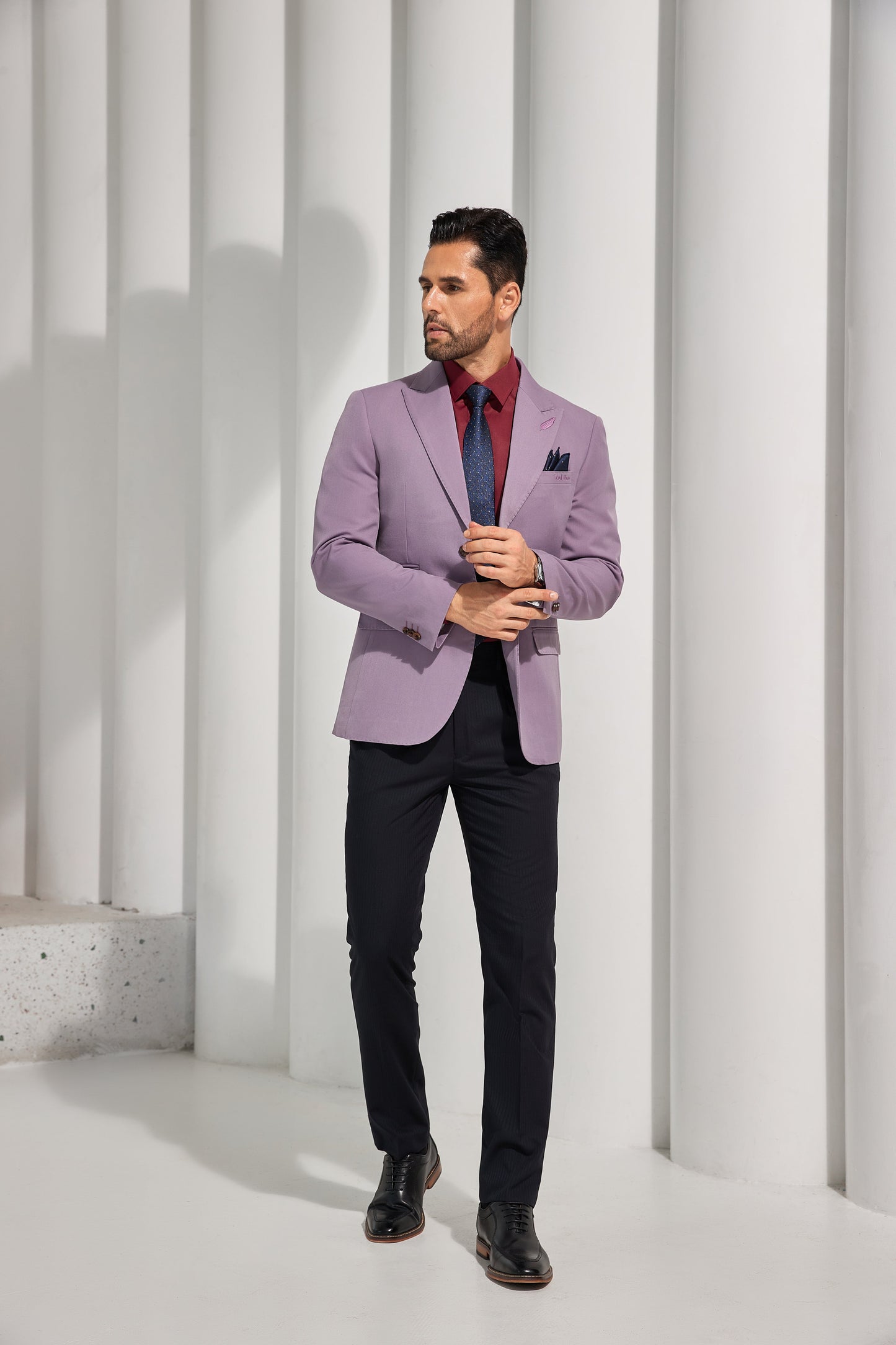 Designer Style New Men's Two Button Blazer Wehilion