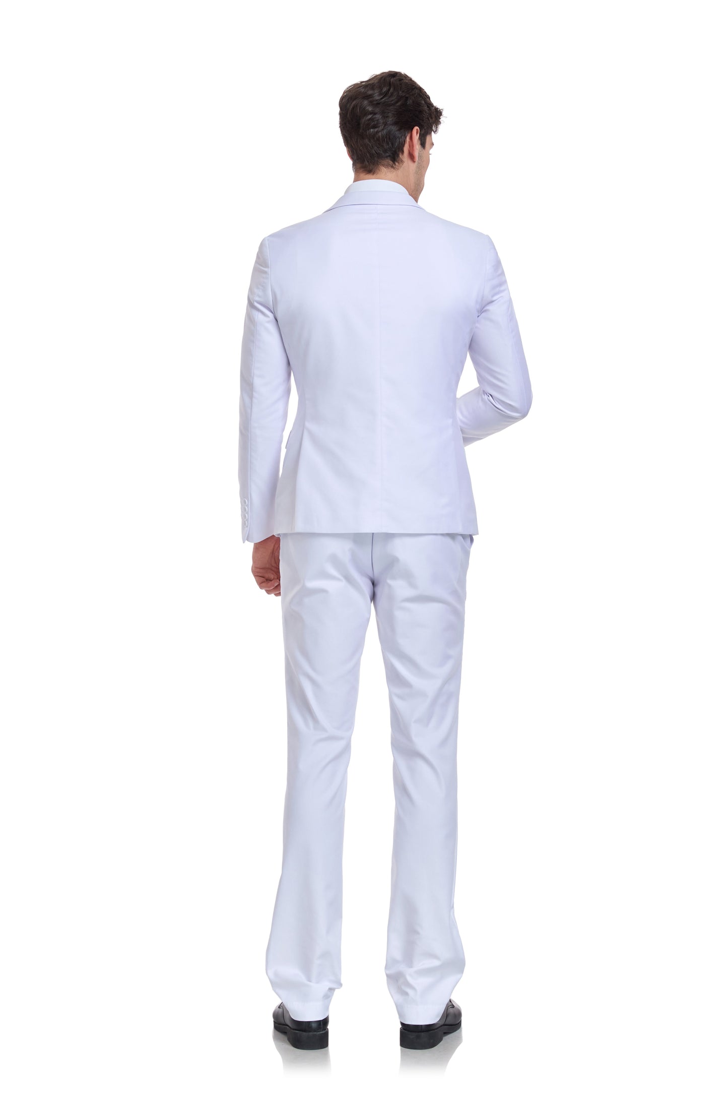 White Gentleman's Groomsmen Party Business Banquet 3 Piece Men Suits Yuanlu