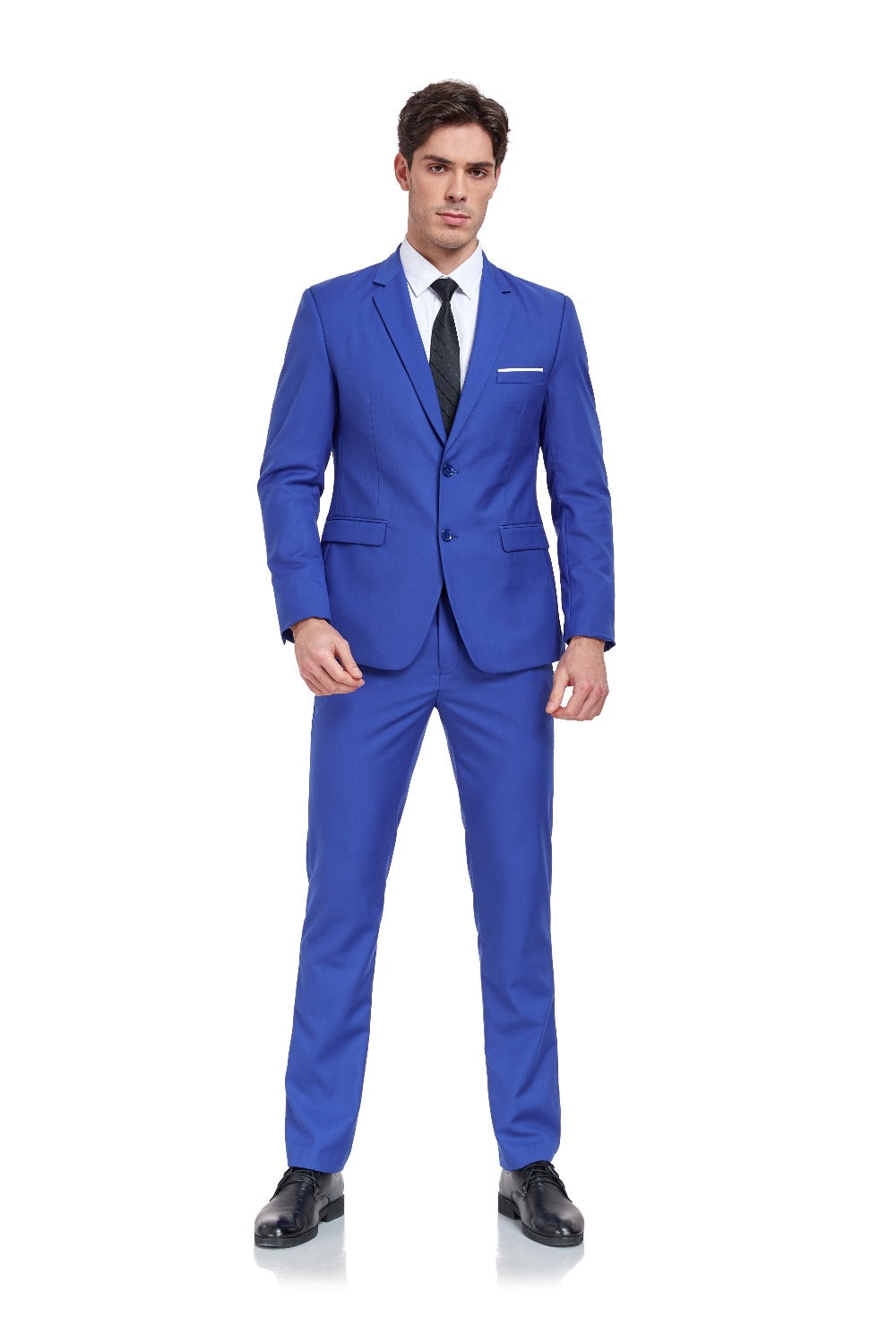 Royal Blue Gentleman's Groomsmen Party Business Banquet 3 Piece Men Suits Yuanlu