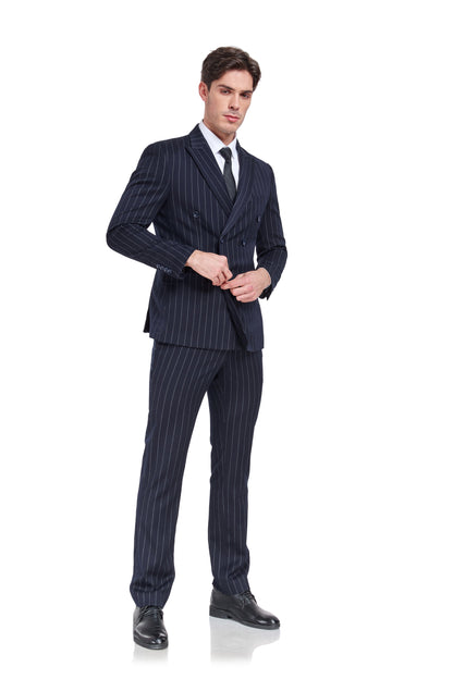 Stripe Men's 3 Piece Set for Party, Wedding and Business(MORE COLORS+) Yuanlu