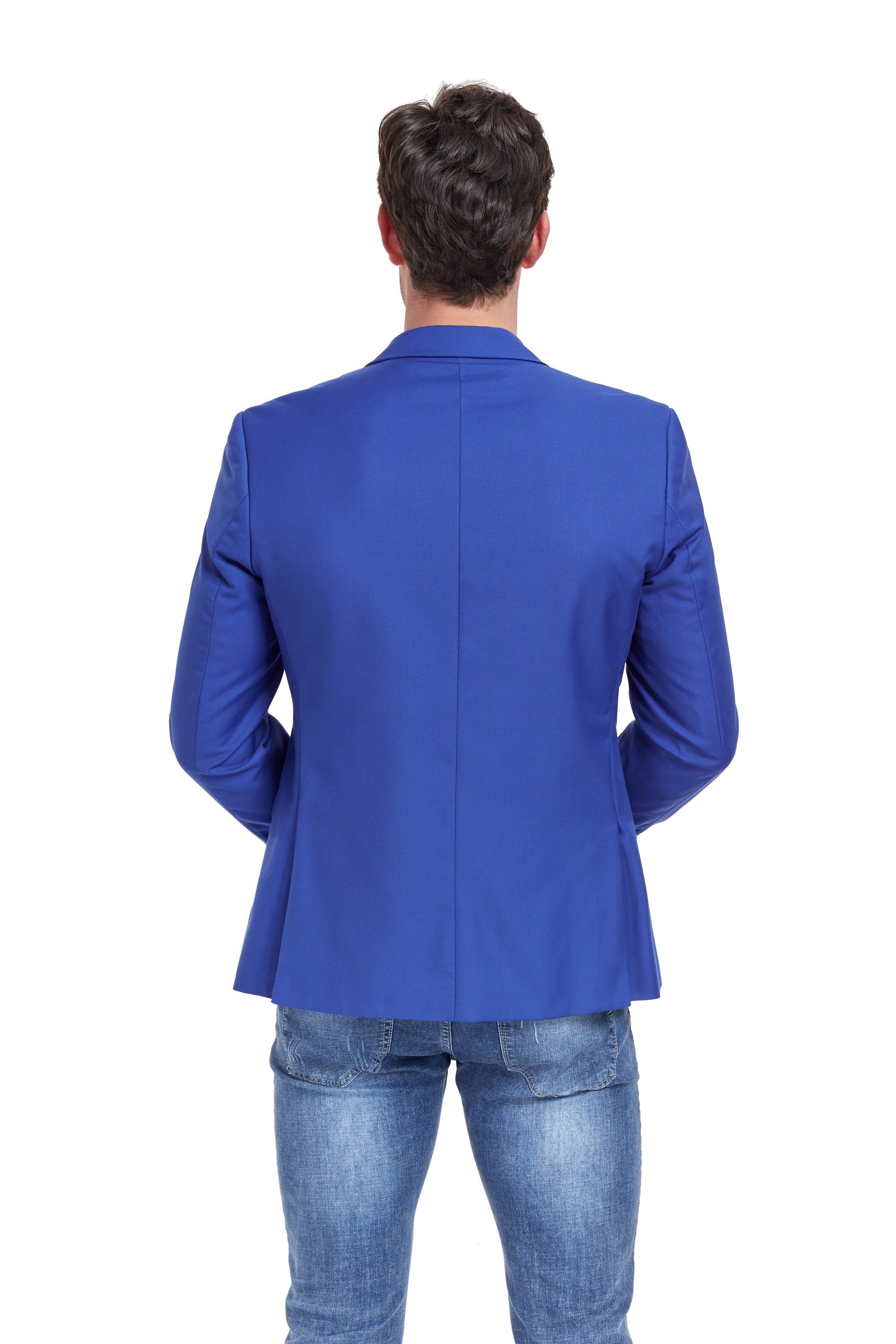 Royal Blue Men's Two Button Blazer for Party, Wedding and Business Yuanlu