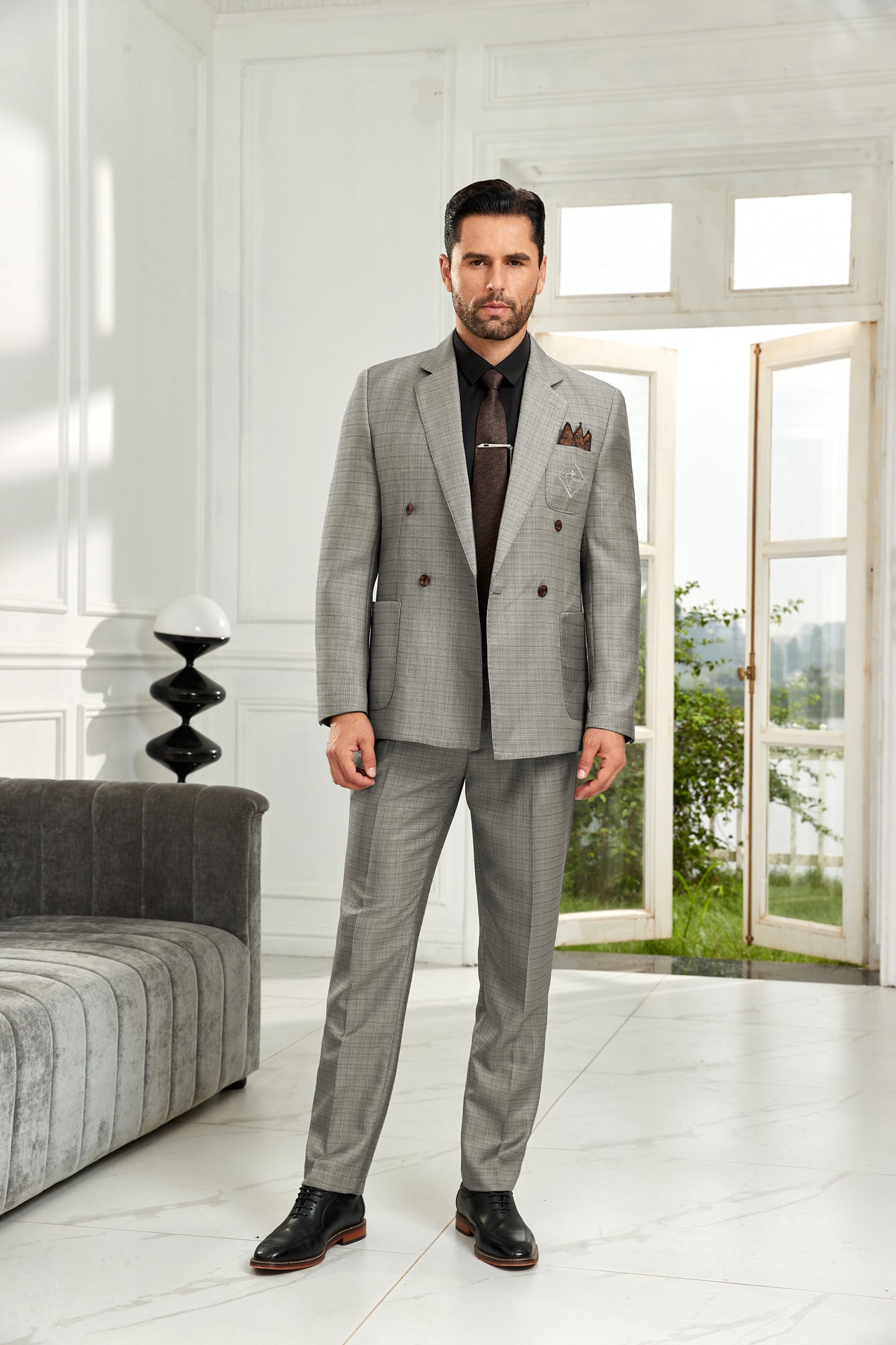 Designer Style Unique Design 2 Pieces Men's Suits Jacket+Pants Wehilion