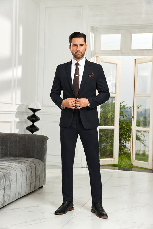 Designer Style Unique Design 2 Pieces Men's Suits Jacket+Pants Wehilion