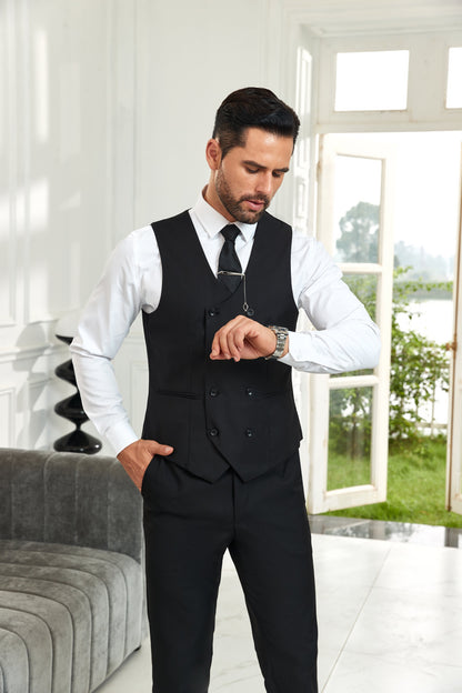 Designer Style Unique Design 2 Pieces Men's Suits Vest+Pants Wehilion