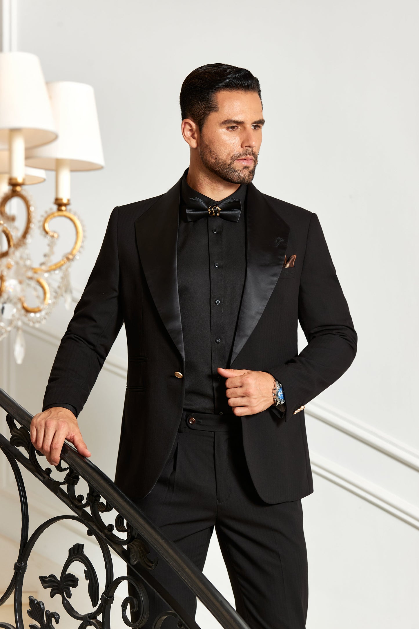 Designer Style Unique Design 2 Pieces Men's Suits Jacket+Pants Wehilion