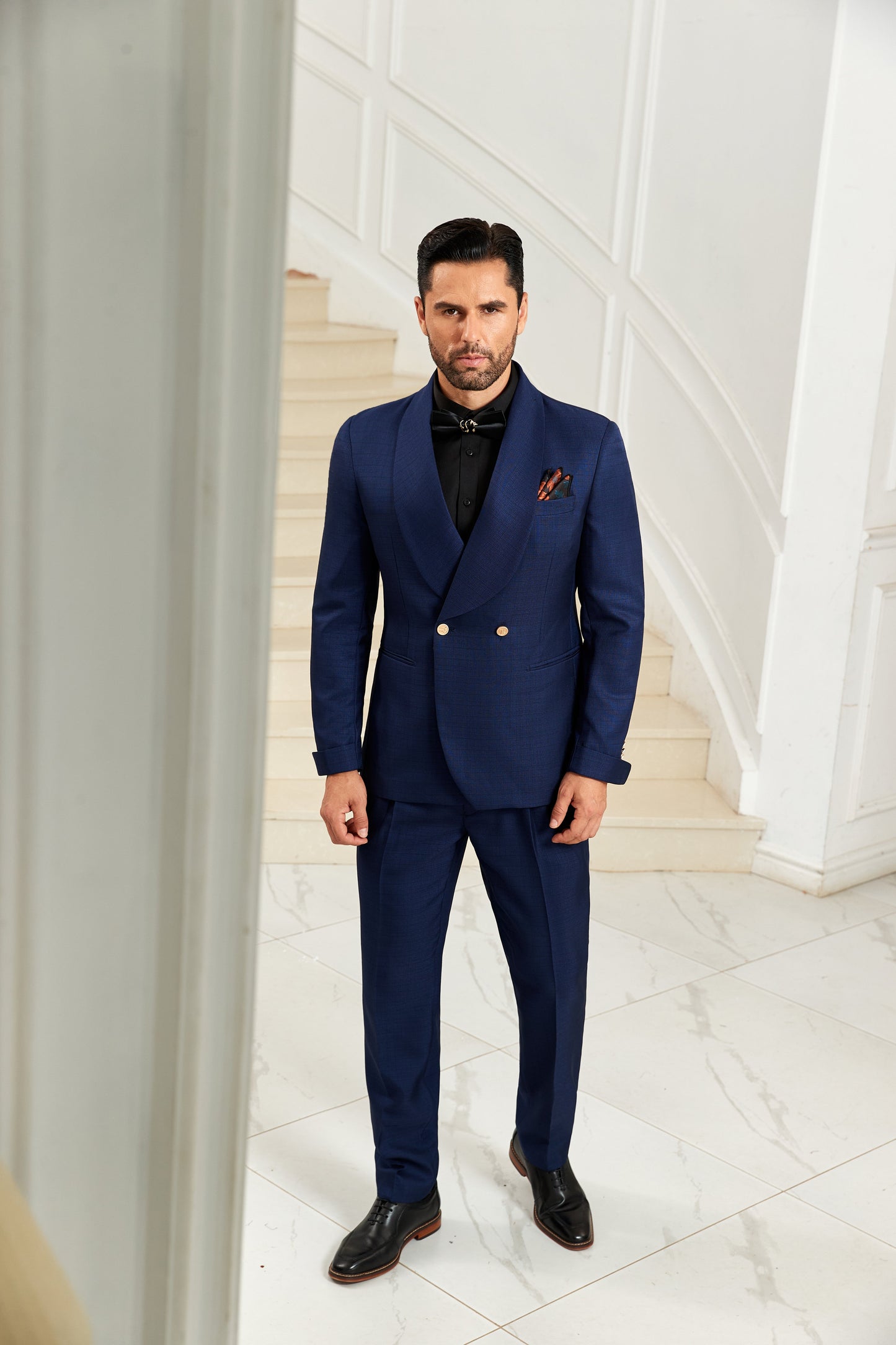 Designer Style Unique Design 2 Pieces Men's Suits Jacket+Pants Wehilion