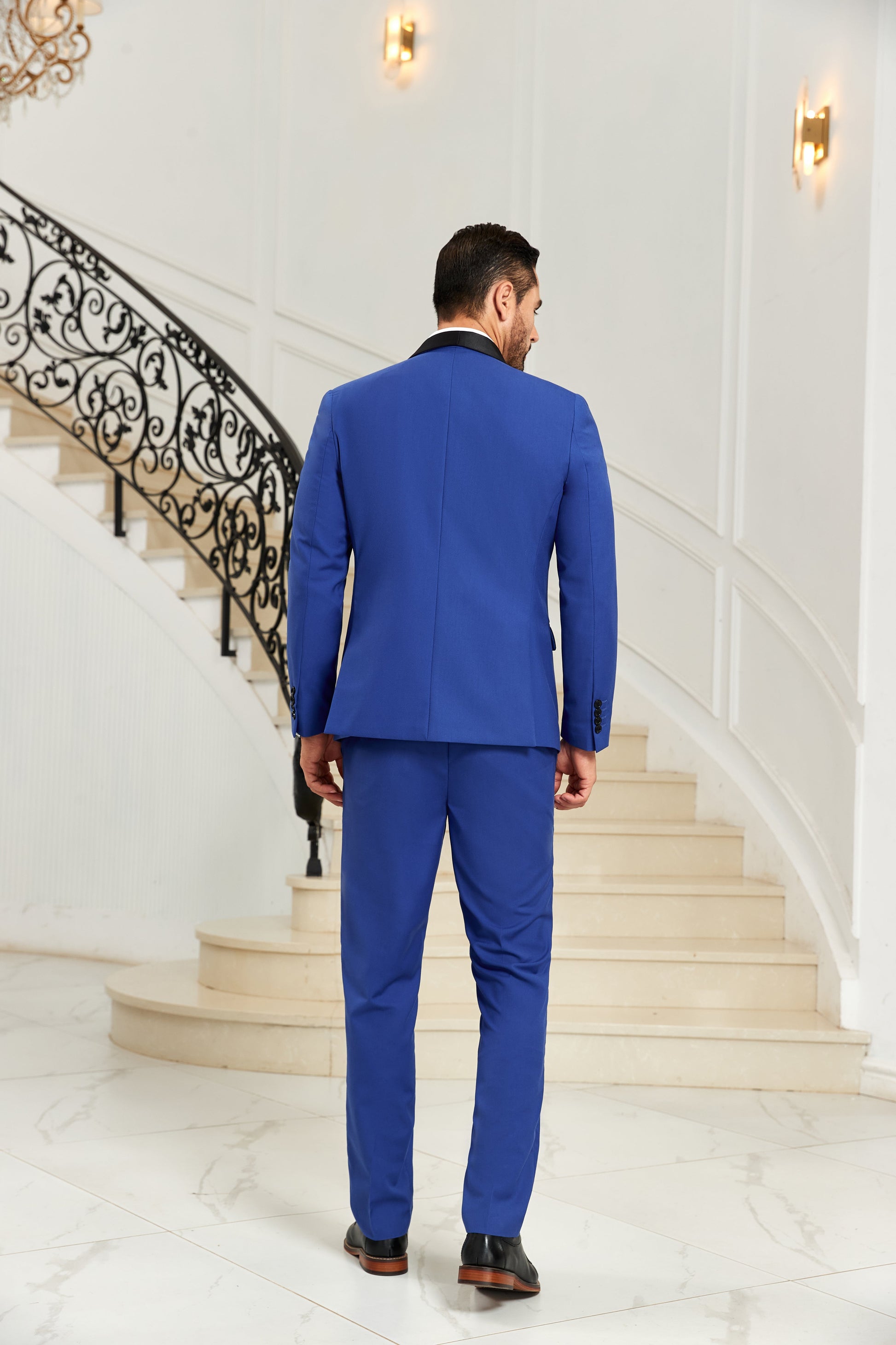 Designer Style Unique Design 2 Pieces Men's Suits Jacket+Pants Wehilion