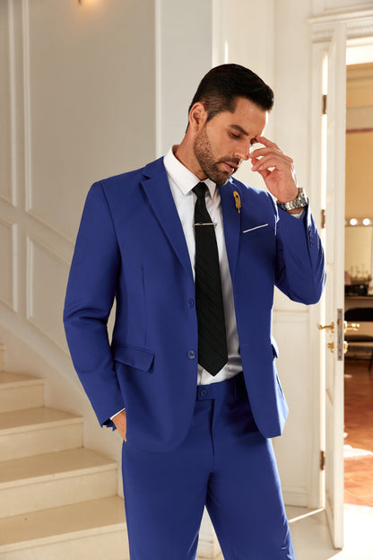 Designer Style Unique Design 2 Pieces Men's Suits Jacket+Pants Wehilion