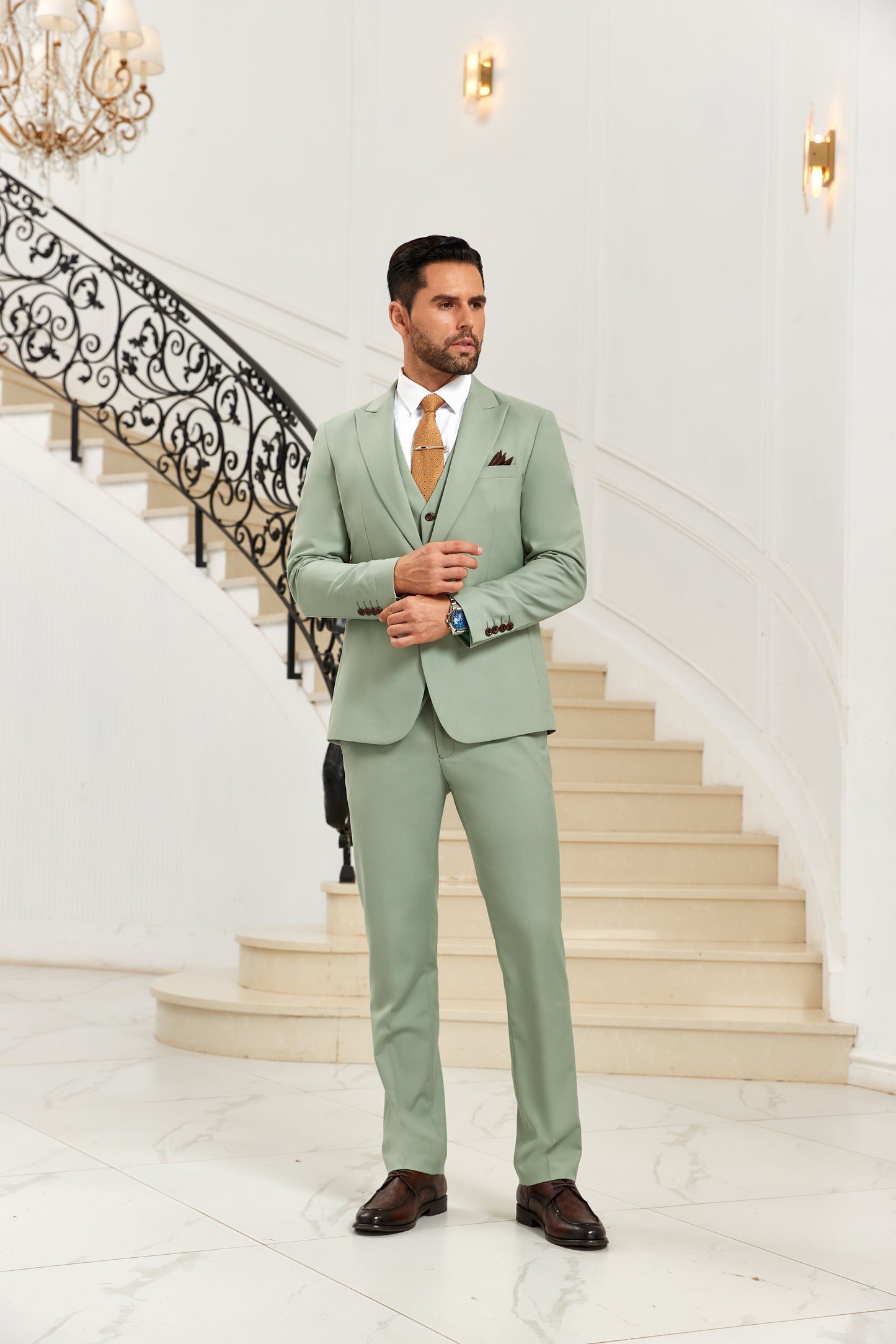 Designer Style Unique Design Modern 3 Pieces Men Suits Yuanlu