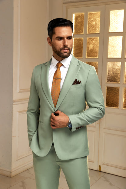 Designer Style Unique Design 2 Pieces Men's Suits Jacket+Pants Wehilion