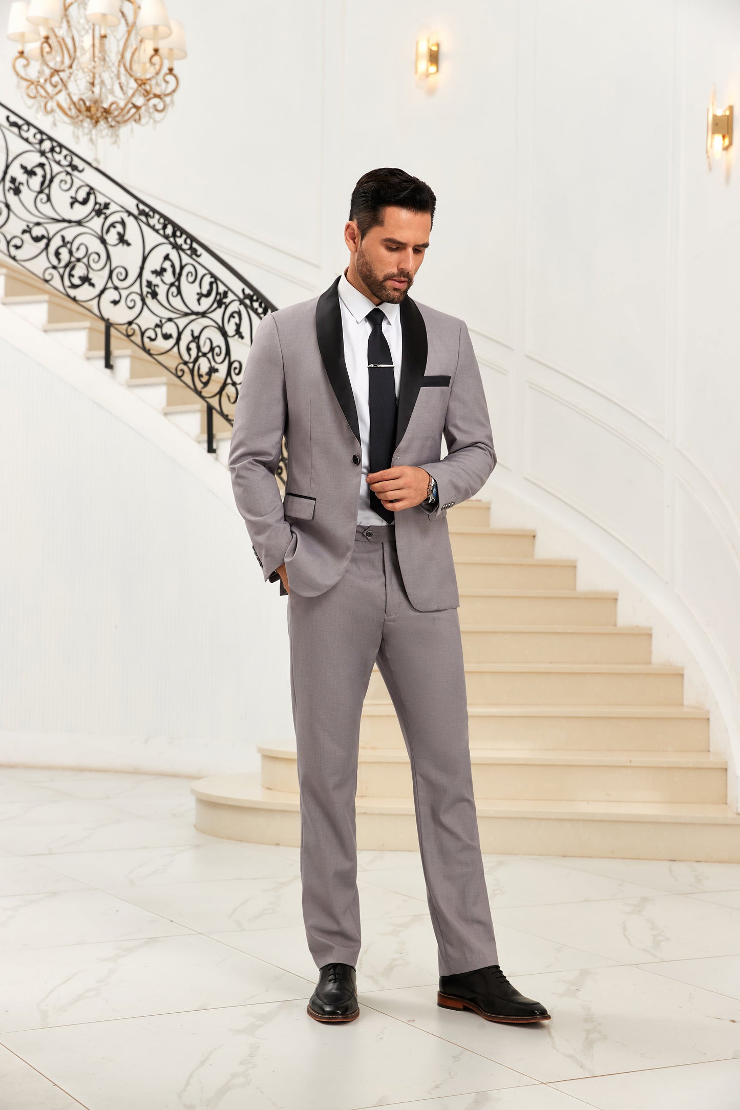 Designer Style Unique Design 2 Pieces Men's Suits Jacket+Pants Wehilion