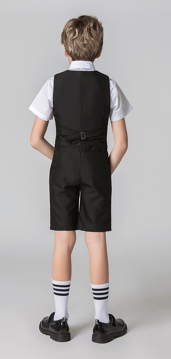 Black Outfit Summer 4 Piece Kids Boys Yuanlu