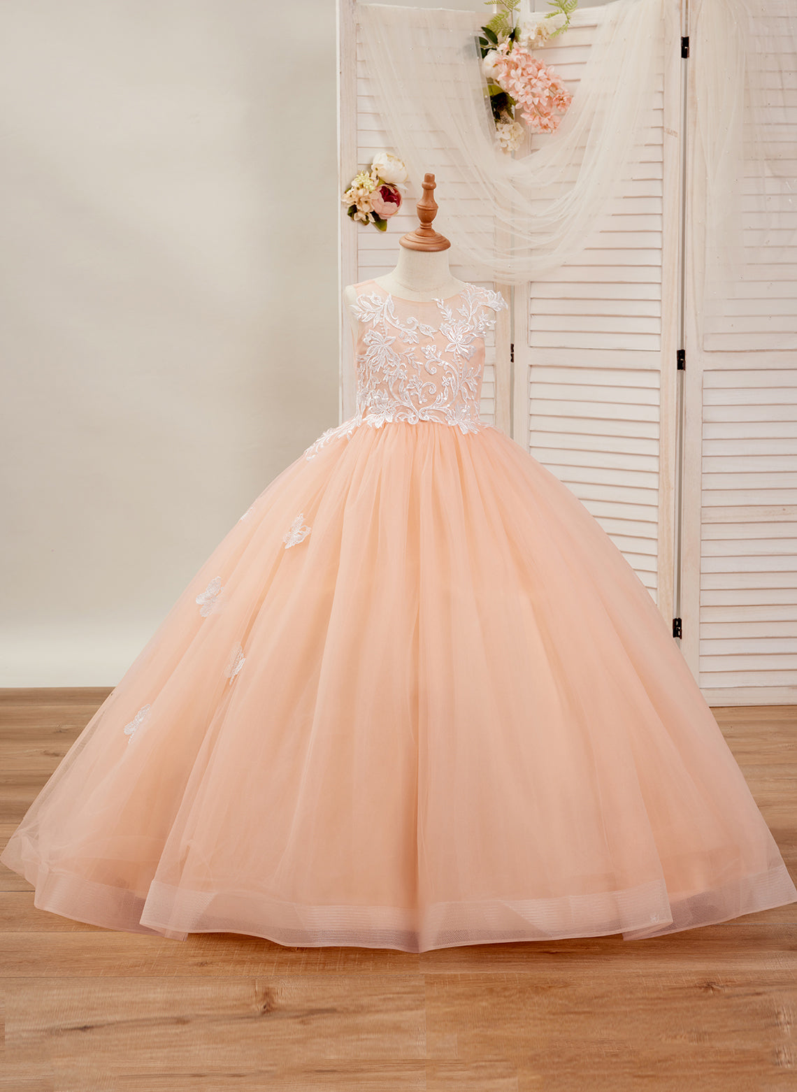 Flower Girl Dresses Applique Tulle Pageant Princess Gown FLC00424 (MORE COLORS) Lycody