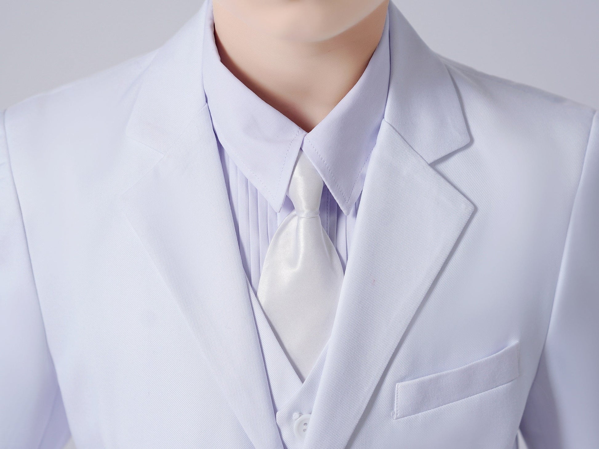 White Boys Formal Blazer, School Kids Jacket Yuanlu