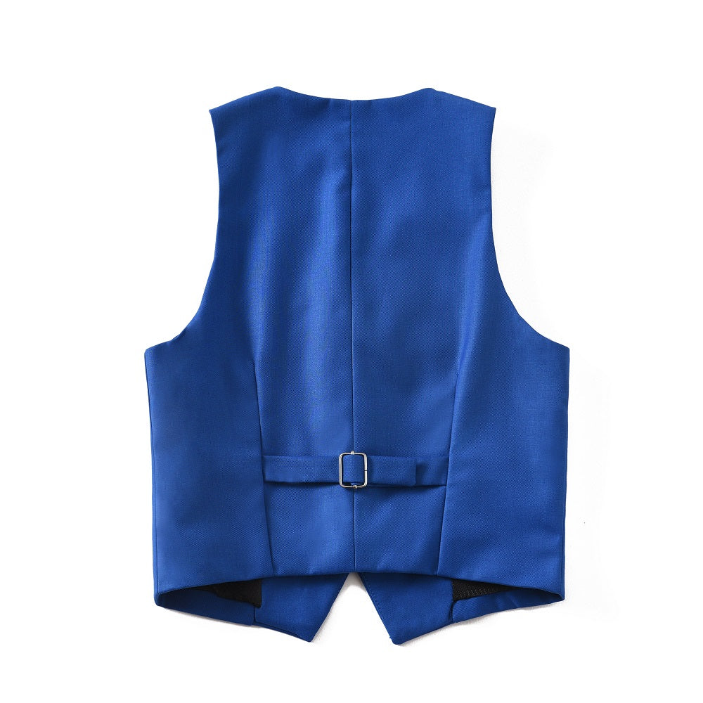 Royal Blue Formal Classic 5 Piece Kids Boys Suits Yuanlu