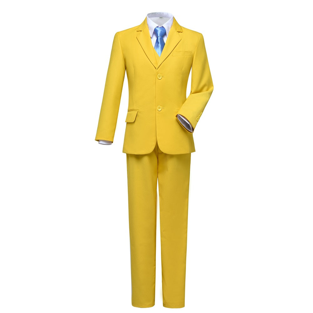 Yellow Popular Suits 5 Piece Boys Suits Yuanlu