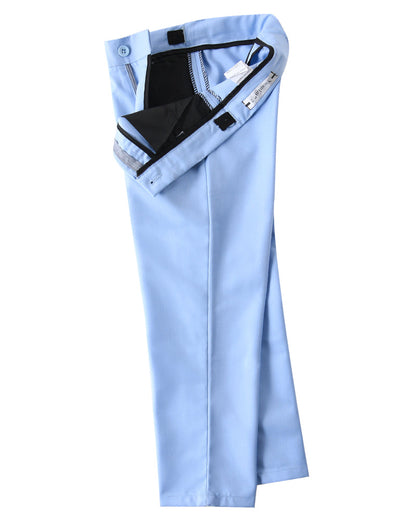 Light Blue 4 Piece Boys' Formal Suit Set with Vest Pants Dress Shirt and Tie BS42 sailishahan