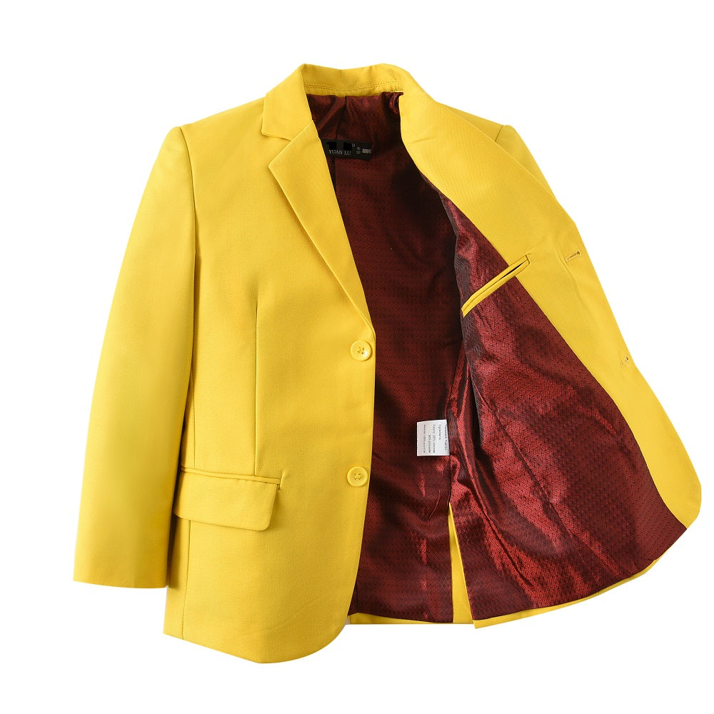 Yellow Boys Formal Blazer Online, School Jacket Yuanlu