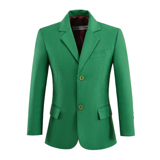 Green Boys Formal Blazer, Hot Sale School Jacket Yuanlu