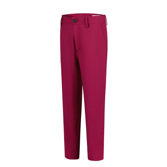 Burgundy Formal Boys Dresswear High Quality Pants Yuanlu