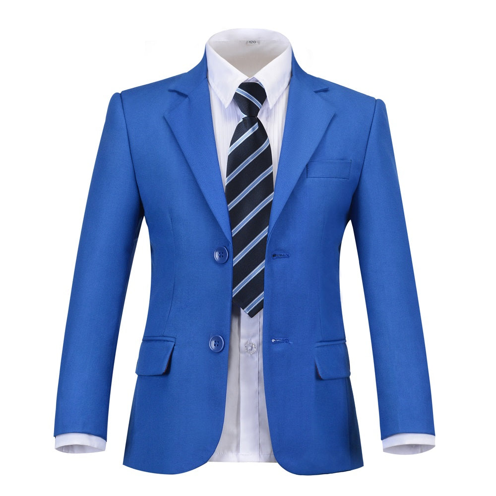 Royal Blue Formal Classic 5 Piece Kids Boys Suits Yuanlu