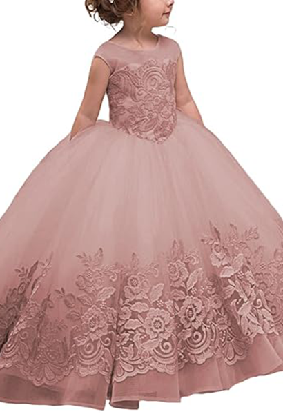 Flower Girl Dress for Wedding Bridesmaid Princess Party Gown FLC00425 (MORE COLORS+) Lycody