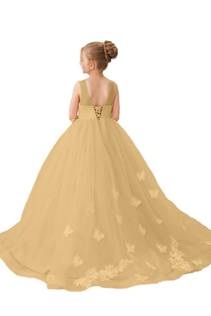 Flower Girl Dresses Applique Tulle Pageant Princess Gown FLC00424 (MORE COLORS) Lycody