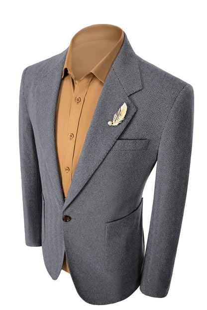 Retro Tweed Herringbone 2 Pieces Mens Suits 2783