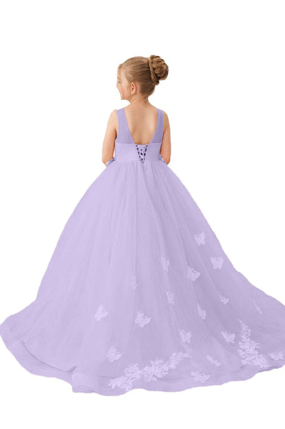 Flower Girl Dresses Applique Tulle Pageant Princess Gown FLC00424 (MORE COLORS) Lycody