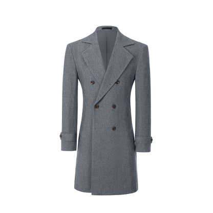 Men's Coat Winter Double Breasted Long Coat 2770