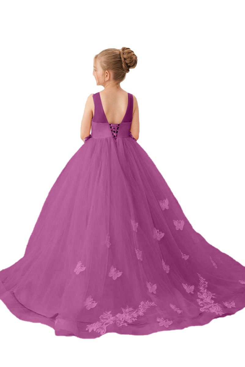 Flower Girl Dresses Applique Tulle Pageant Princess Gown FLC00424 (MORE COLORS) Lycody