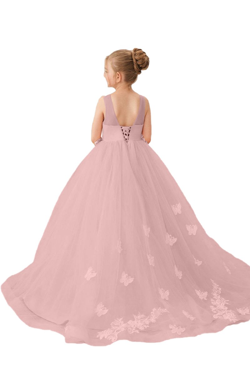 Flower Girl Dresses Applique Tulle Pageant Princess Gown FLC00424 (MORE COLORS) Lycody