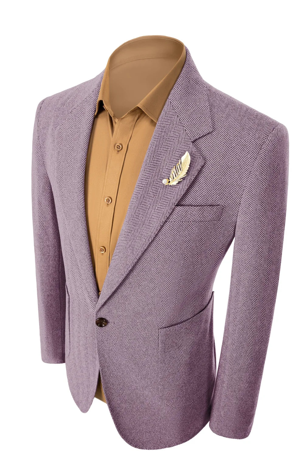 Retro Tweed Herringbone 2 Pieces Mens Suits 2783