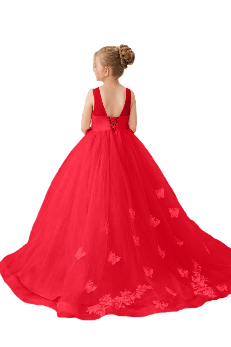 Flower Girl Dresses Applique Tulle Pageant Princess Gown FLC00424 (MORE COLORS) Lycody