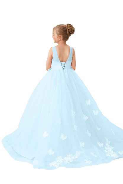 Flower Girl Dresses Applique Tulle Pageant Princess Gown FLC00424 (MORE COLORS) Lycody