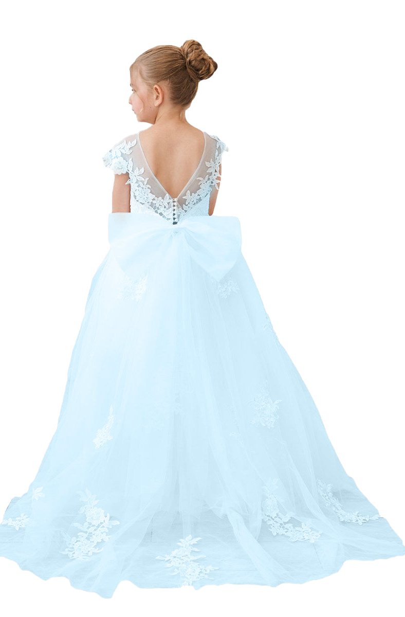 Flower Girl Dresses Applique Tulle Pageant Princess Gown FLC00422 (MORE COLORS) Lycody