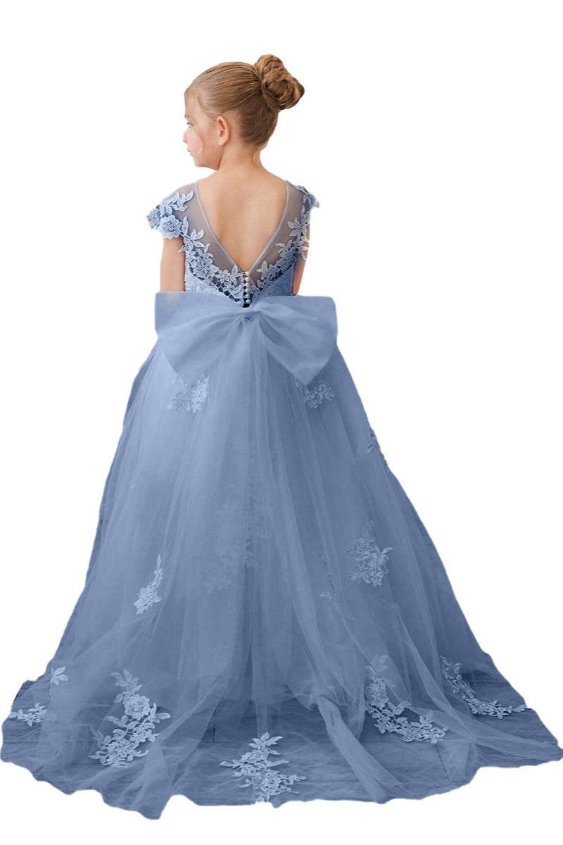 Flower Girl Dresses Applique Tulle Pageant Princess Gown FLC00422 (MORE COLORS) Lycody