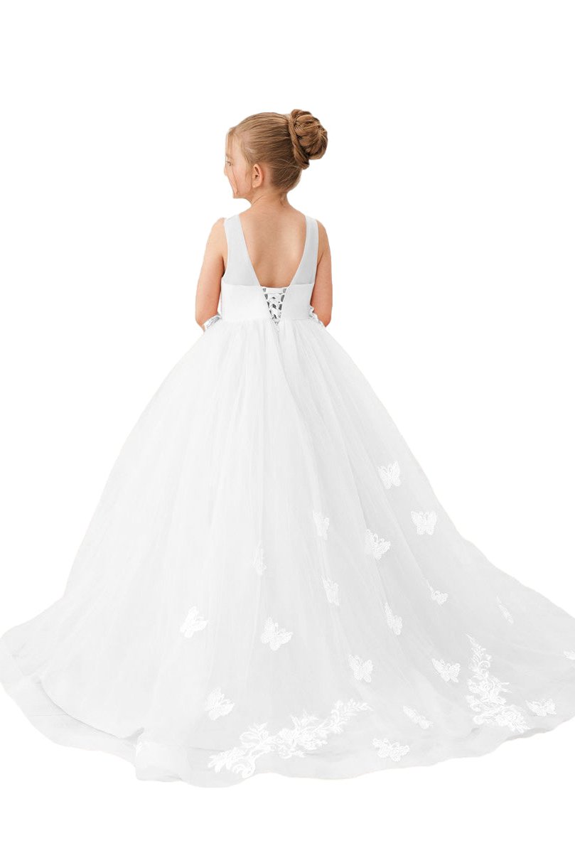 Flower Girl Dresses Applique Tulle Pageant Princess Gown FLC00424 (MORE COLORS) Lycody