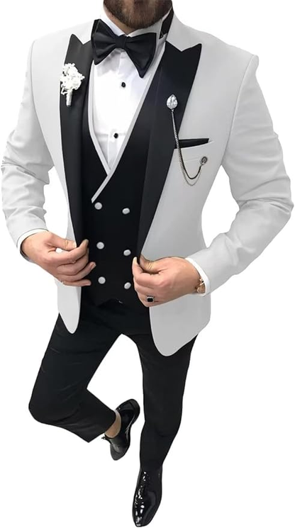 Wedding Tuxedo Dinner 3 Men Piece Suit Yuanlu