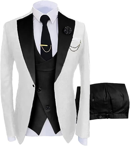 Fashion Slim Fit Wedding Prom 3 Piece Mens Suits Yuanlu