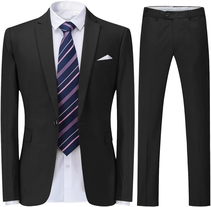 Single-Breasted One Button Center 2 Pieces Men's Suit Yuanlu