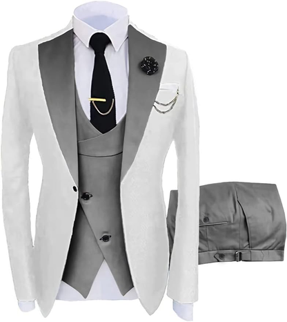 Fashion Slim Fit Wedding Prom 3 Piece Mens Suits Yuanlu