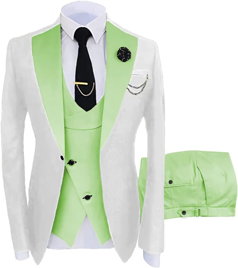 Fashion Slim Fit Wedding Prom 3 Piece Mens Suits Yuanlu