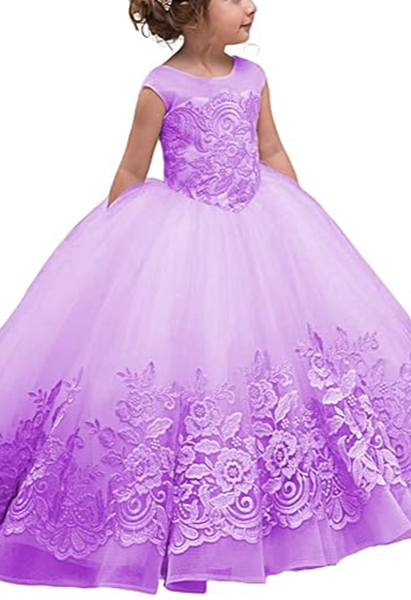 Flower Girl Dress for Wedding Bridesmaid Princess Party Gown FLC00425 (MORE COLORS+) Lycody