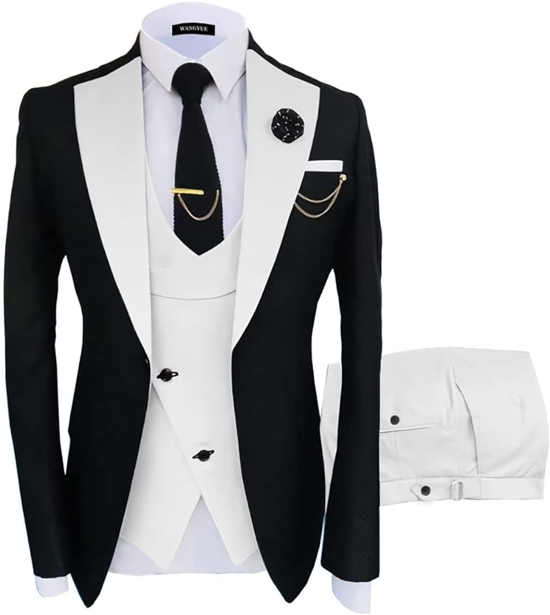 Fashion Slim Fit Wedding Prom 3 Piece Mens Suits Yuanlu