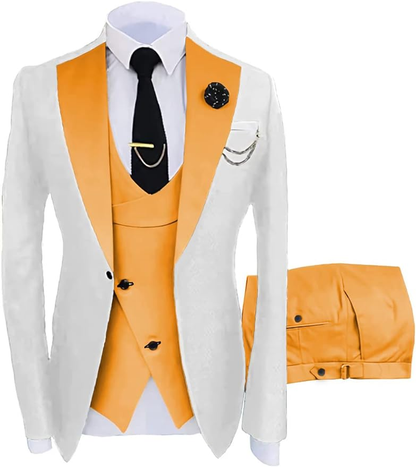 Fashion Slim Fit Wedding Prom 3 Piece Mens Suits Yuanlu