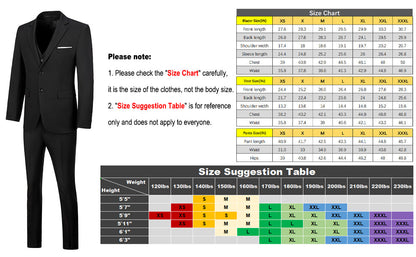 Black Men's Two Button Blazer for Party, Wedding and Business Yuanlu