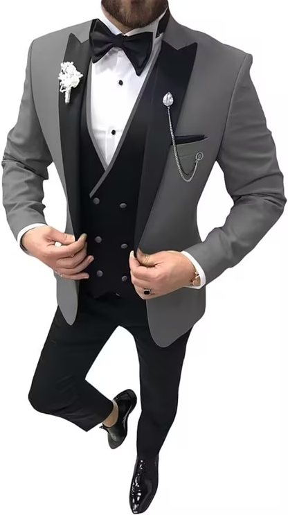 Wedding Tuxedo Dinner 3 Men Piece Suit Yuanlu